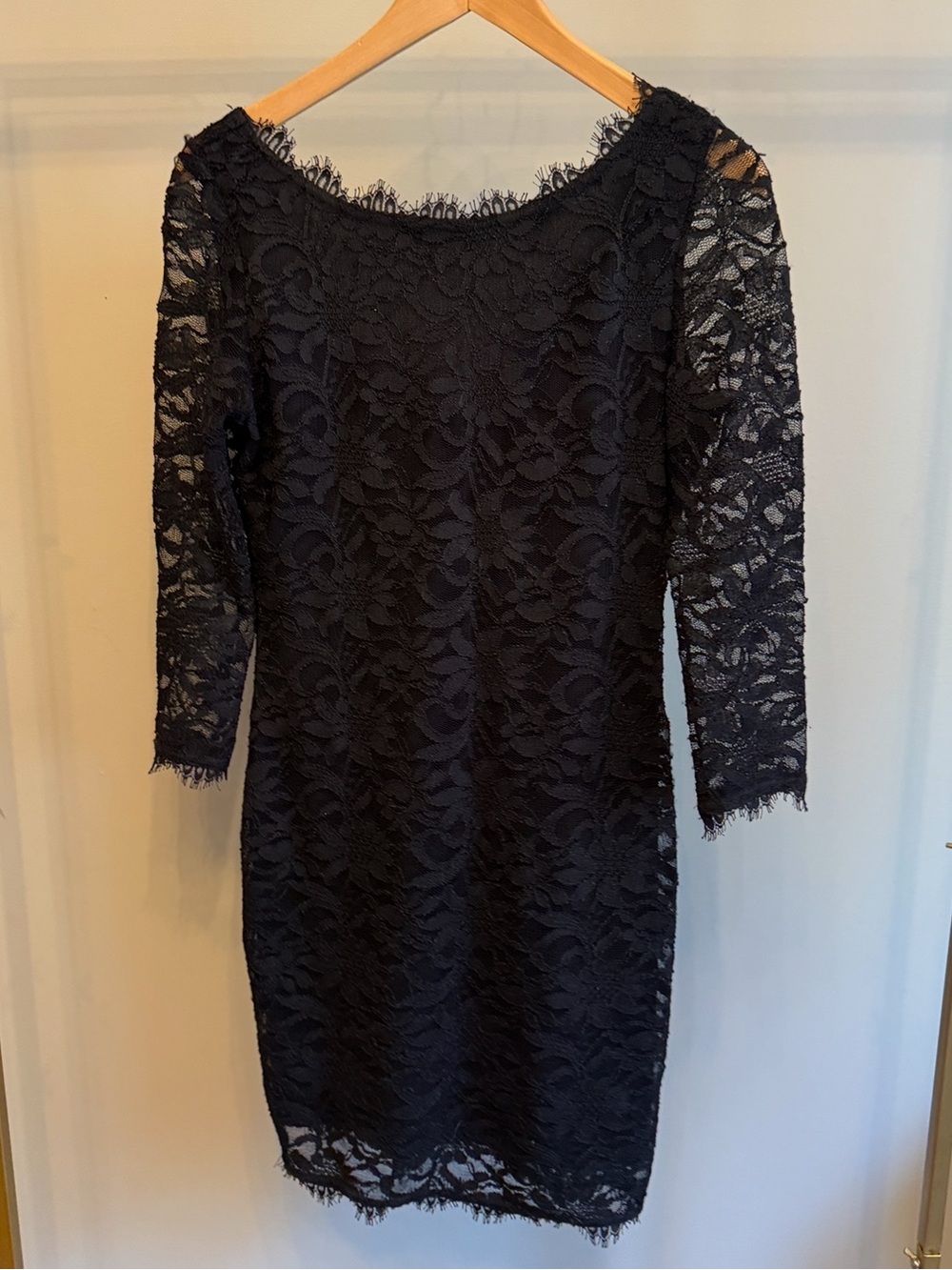 Le Château Black Lace Sheath Dress | Size 6 | Elegant Cocktail & Evening Dress